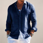 Men's Linen Long Sleeve Shirt — view 5