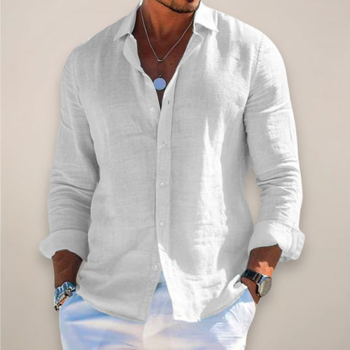 Men's Linen Long Sleeve Shirt — view 2