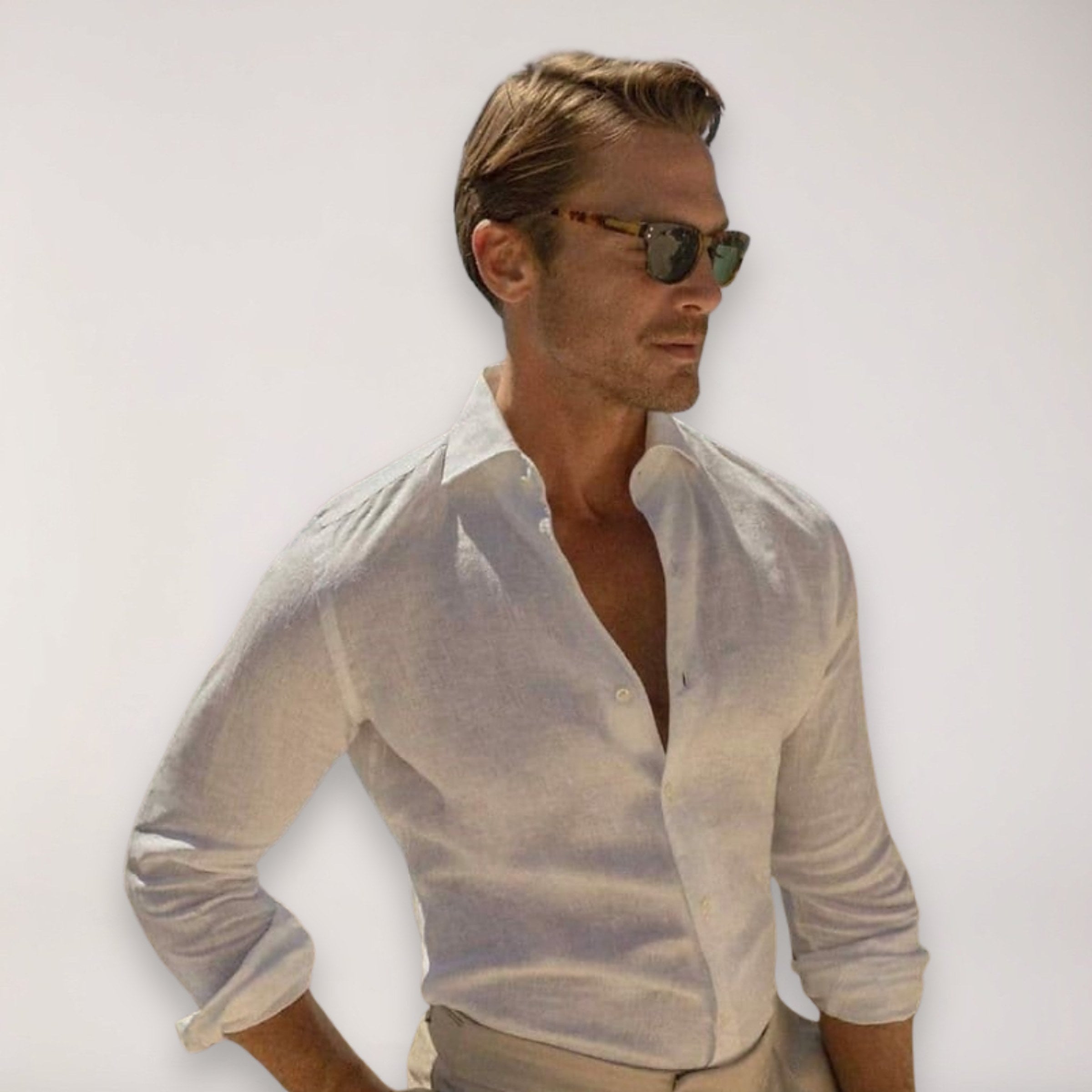 Men's Tailored Button-Up Shirt — view 1