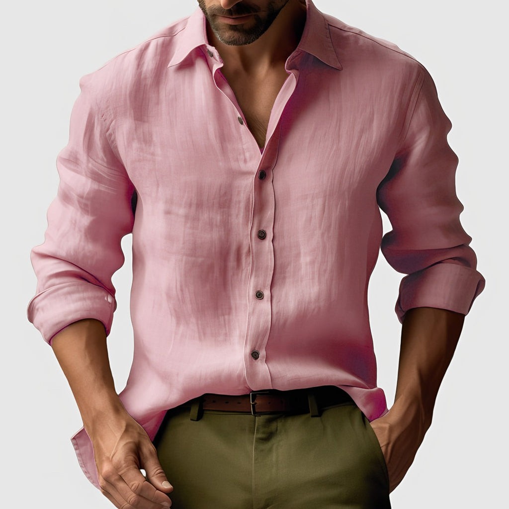 Men's Long Sleeve Button-Up Shirt — view 5