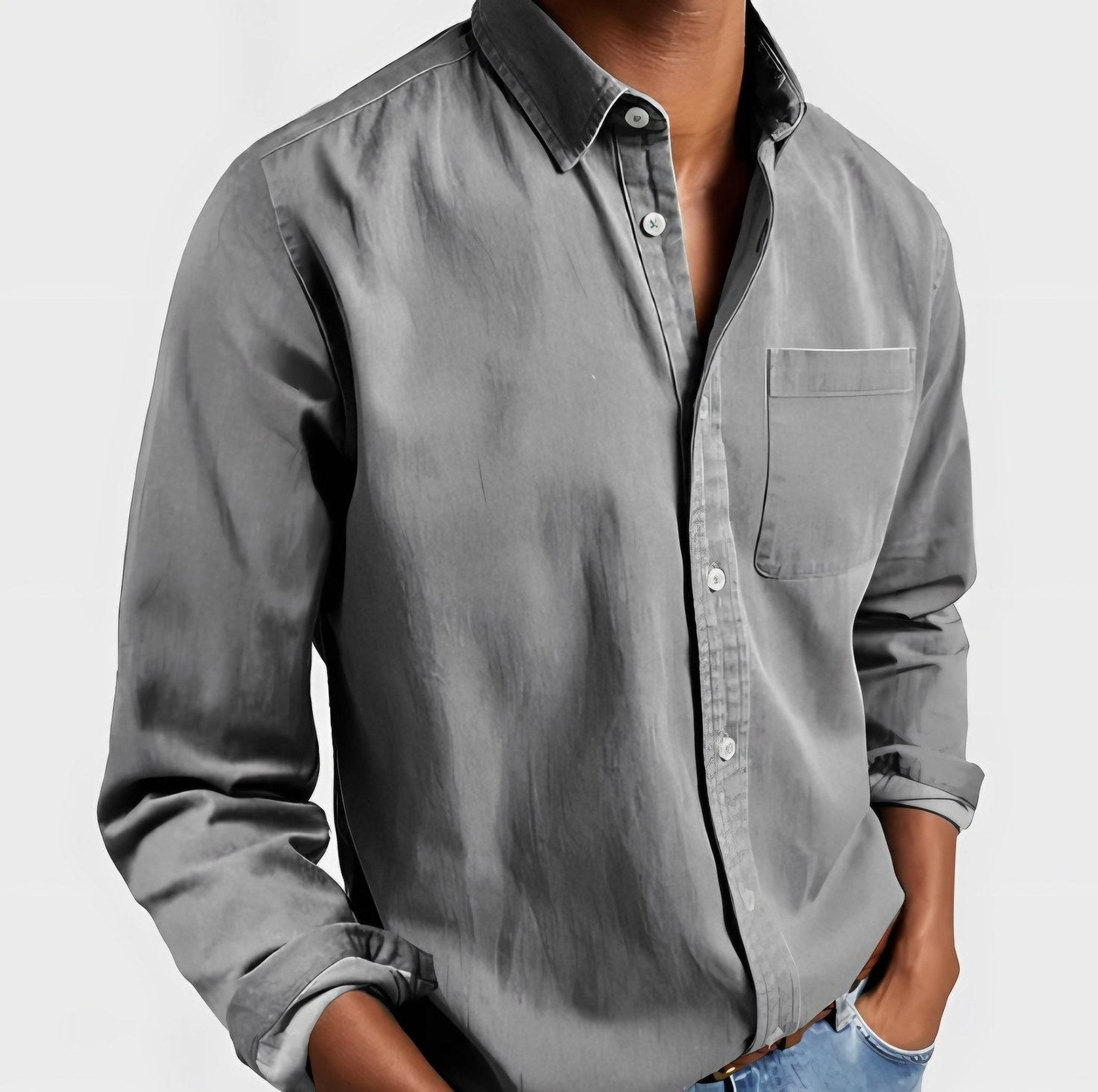 Men's Regular Fit Button-Up Shirt — view 4
