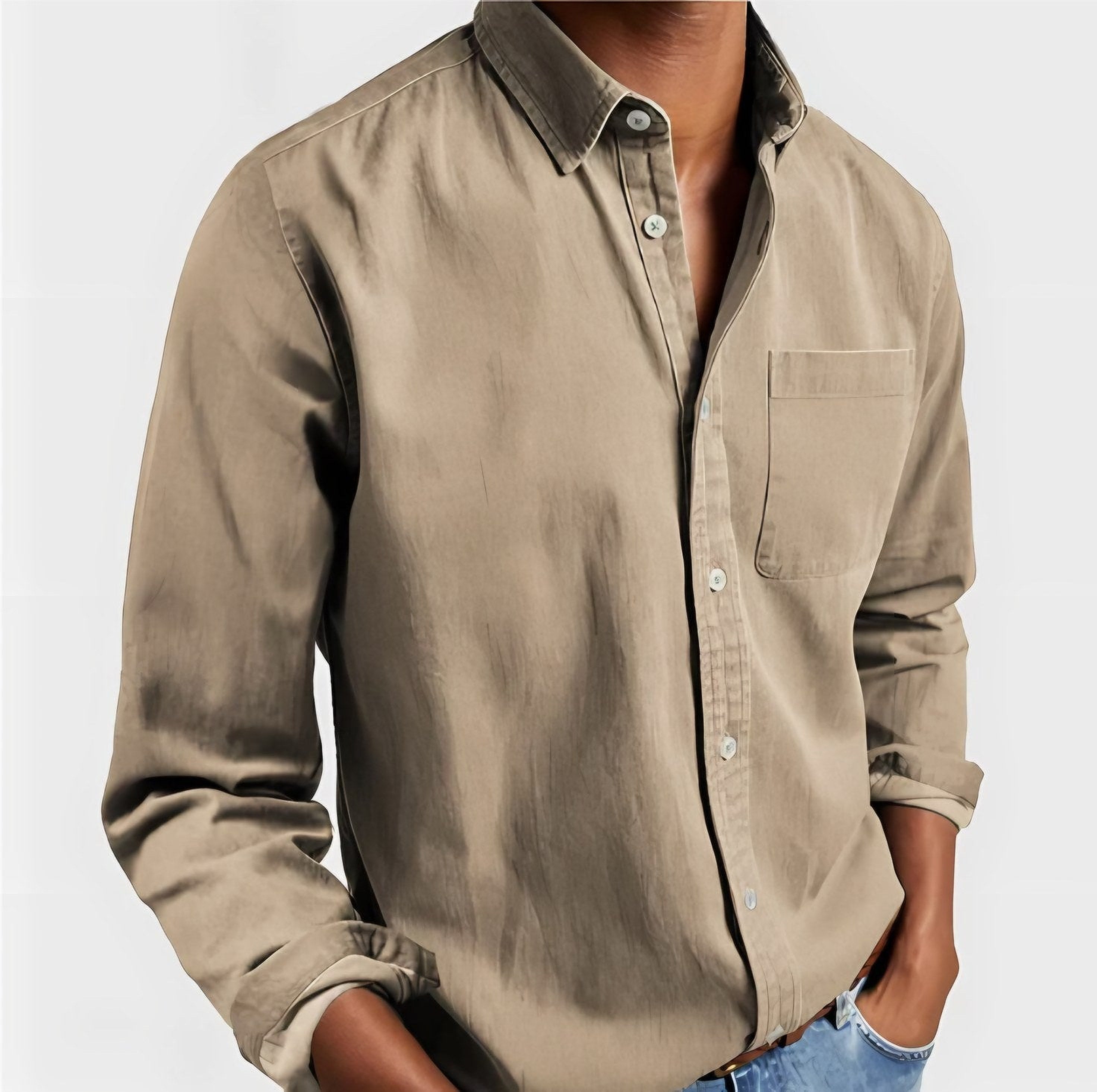 Men's Regular Fit Button-Up Shirt — view 3