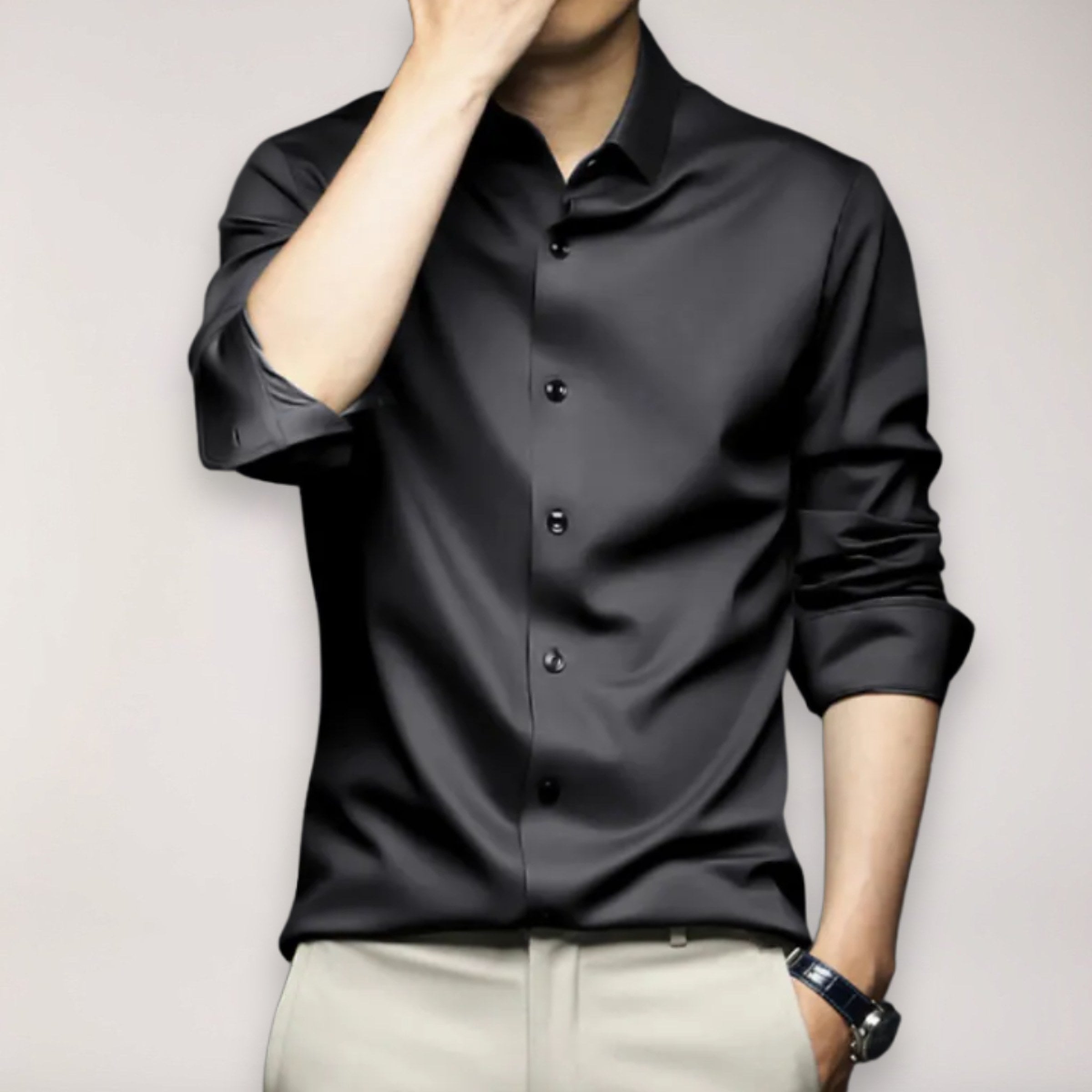 Men's Long Sleeve Dress Shirt — view 2