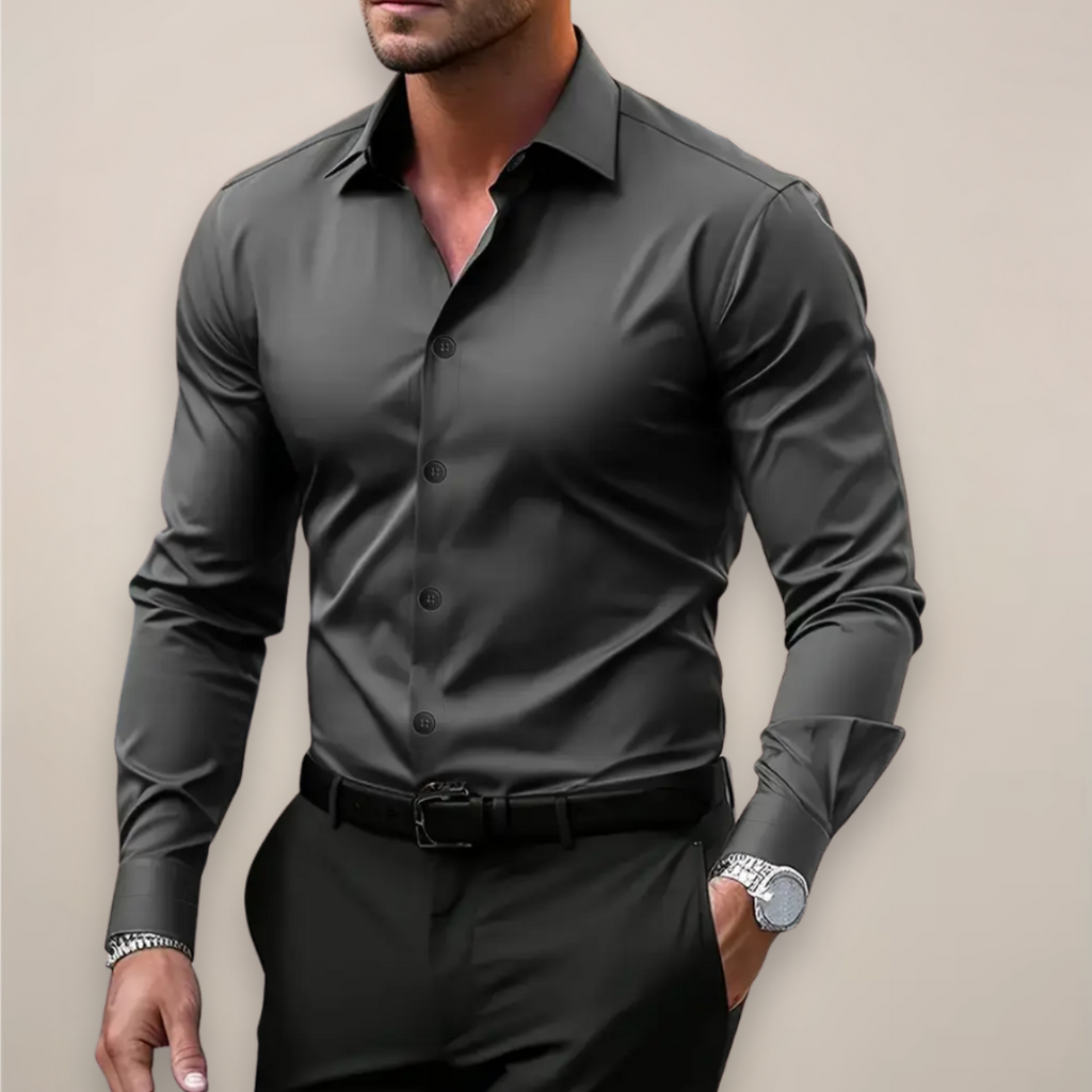 Hugo | Men's Shirt with Button-Down Collar and Long Sleeves