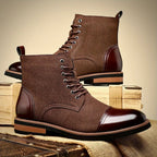 Damian | Men’s Two-Tone Hybrid Dress Boots