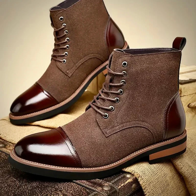 Damian | Men’s Two-Tone Hybrid Dress Boots