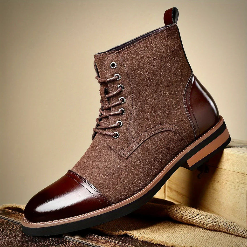 Damian | Men’s Two-Tone Hybrid Dress Boots