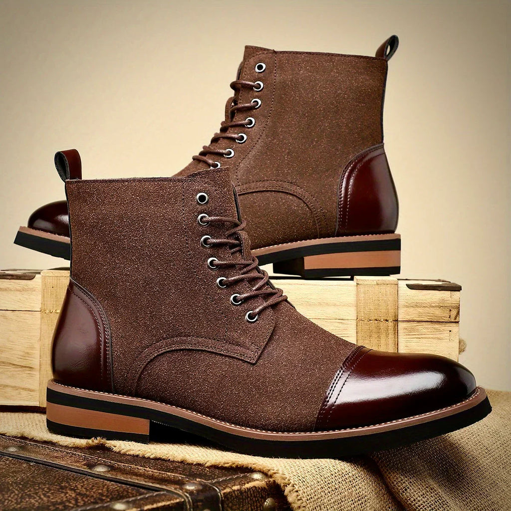Damian | Men’s Two-Tone Hybrid Dress Boots