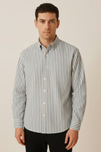 Men's Long Sleeve Striped Shirt — view 1