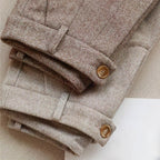 Nathan | Men’s Tailored Pleated Casual Trousers