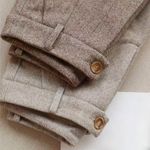 Nathan | Men’s Tailored Pleated Casual Trousers