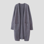 Cashmere Cardigan For Women with long open front — view 8