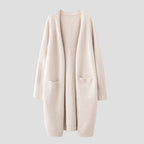 Cashmere Cardigan For Women with long open front — view 1