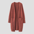 Cashmere Cardigan For Women with long open front — view 9