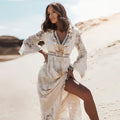 Women's Lace Long Sleeve Maxi Dress — view 1