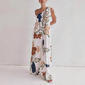 Women's One Shoulder Floral Maxi Dress — view 1