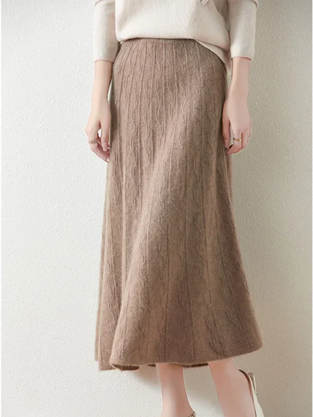Quintessa | Women’s Knit Midi Skirt — TOPNEWPLACE