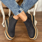 Valeria | Women’s Ankle Wedge Slip On Boots