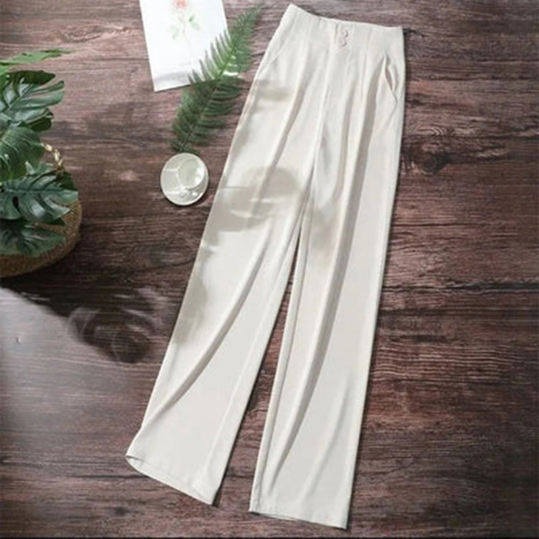Gabrielle | Women’s High-Rise Drape Trousers — TOPNEWPLACE (view 6)