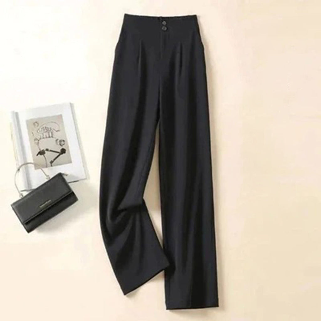Gabrielle | Women’s High-Rise Drape Trousers — TOPNEWPLACE (view 5)