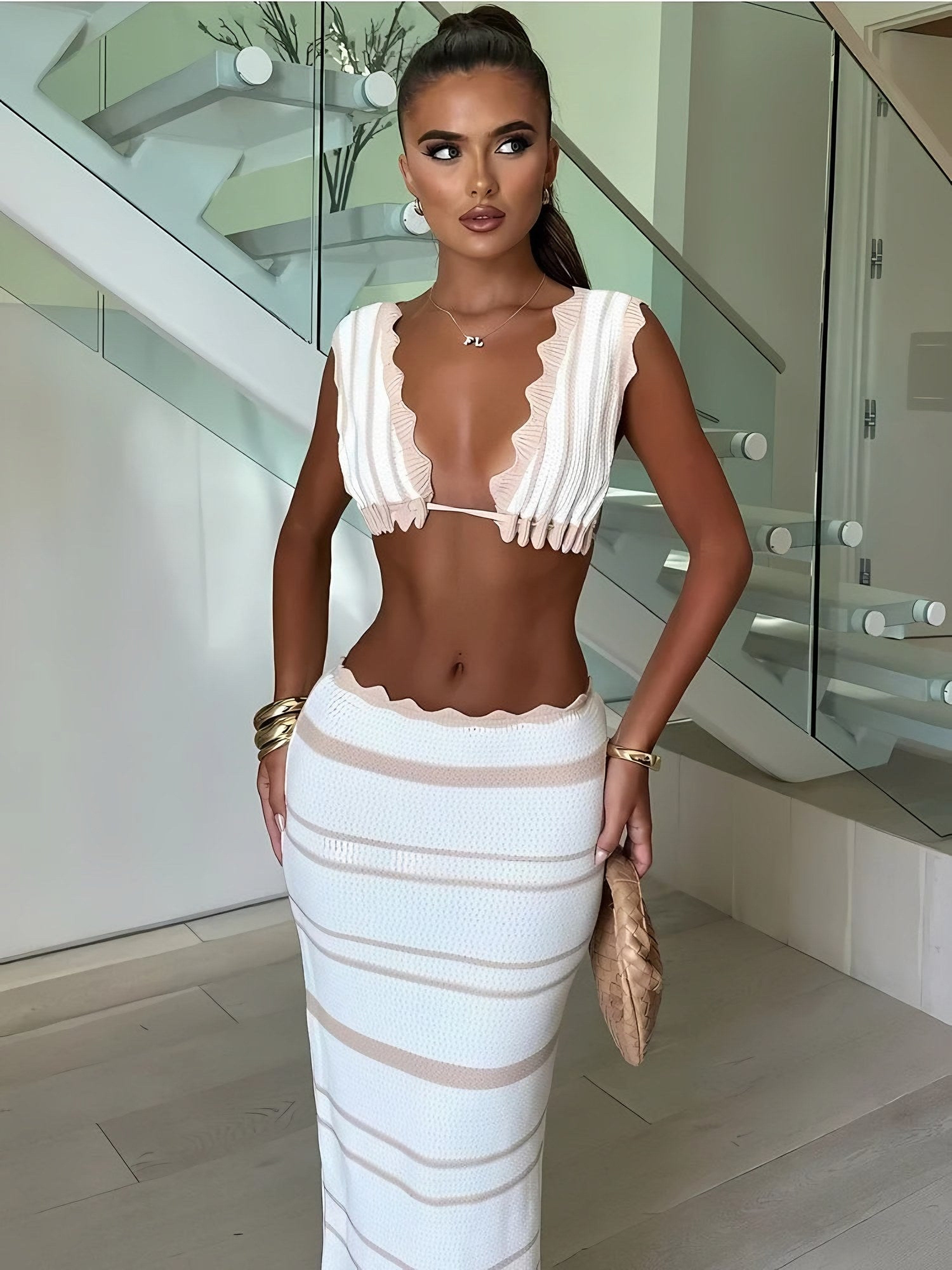 Women's Crochet Sleeveless Maxi Dress — view 1