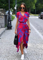 Women's Floral Maxi Wrap Dress — view 3