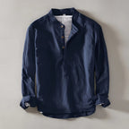 Men's Long Sleeve Henley Shirt — view 1