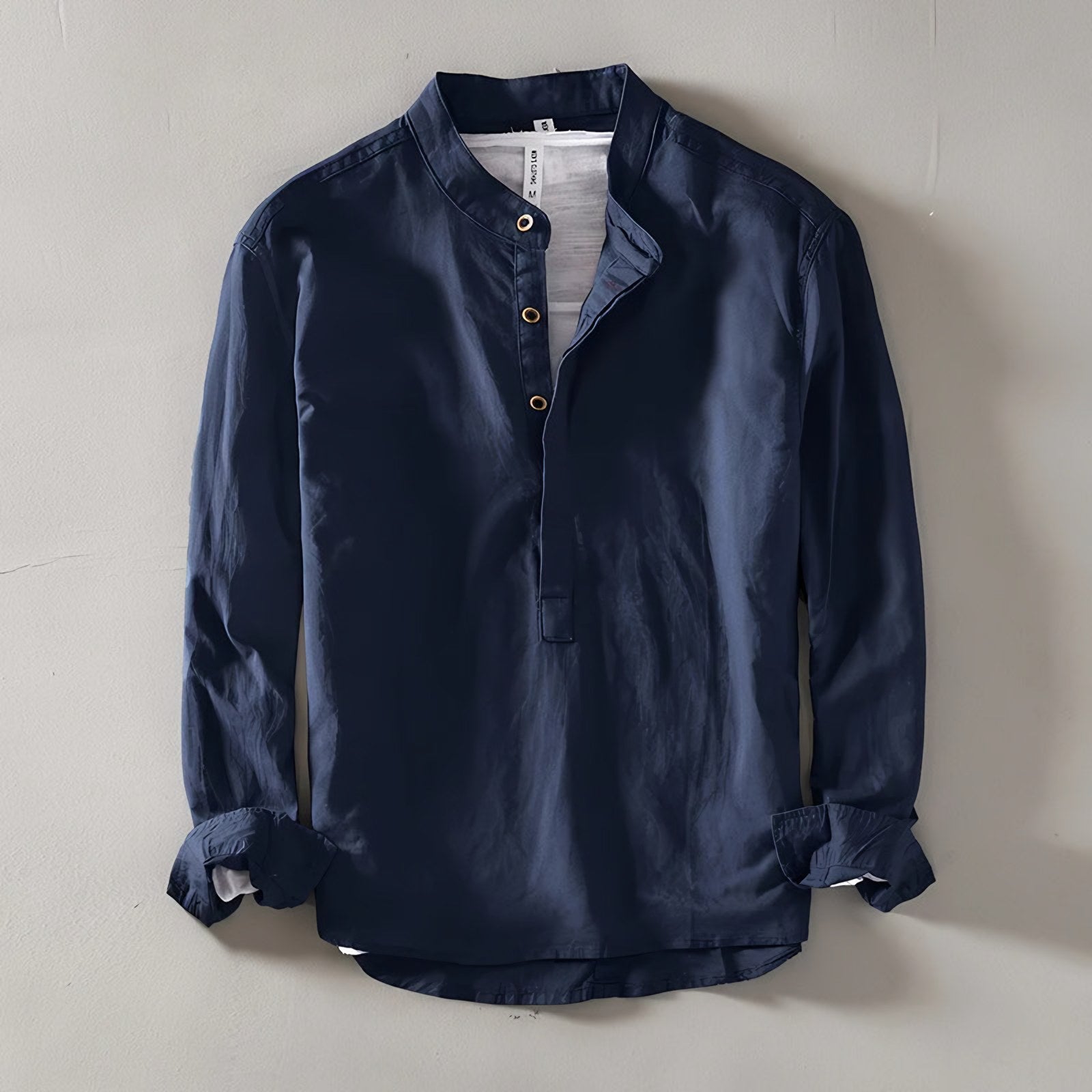 Men's Long Sleeve Henley Shirt — view 1