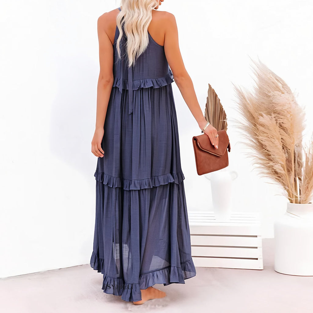 Women's Sleeveless Halter Maxi Dress — view 14