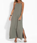 Women's Sleeveless Caftan Maxi Dress Linen — view 2