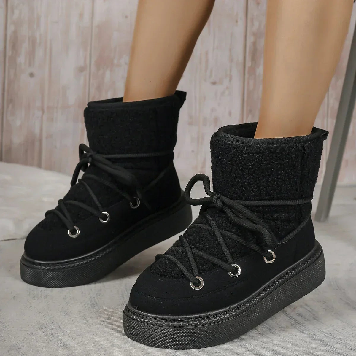 Malina | Women’s Ankle Lace Up Winter Boots