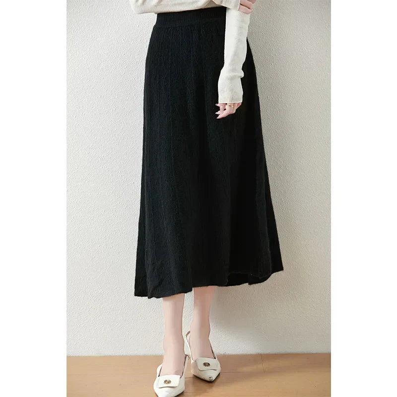 Quintessa | Women’s Knit Midi Skirt — TOPNEWPLACE (view 7)