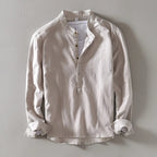 Men's Long Sleeve Henley Shirt — view 2