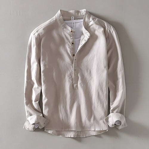 Men's Long Sleeve Henley Shirt — view 2