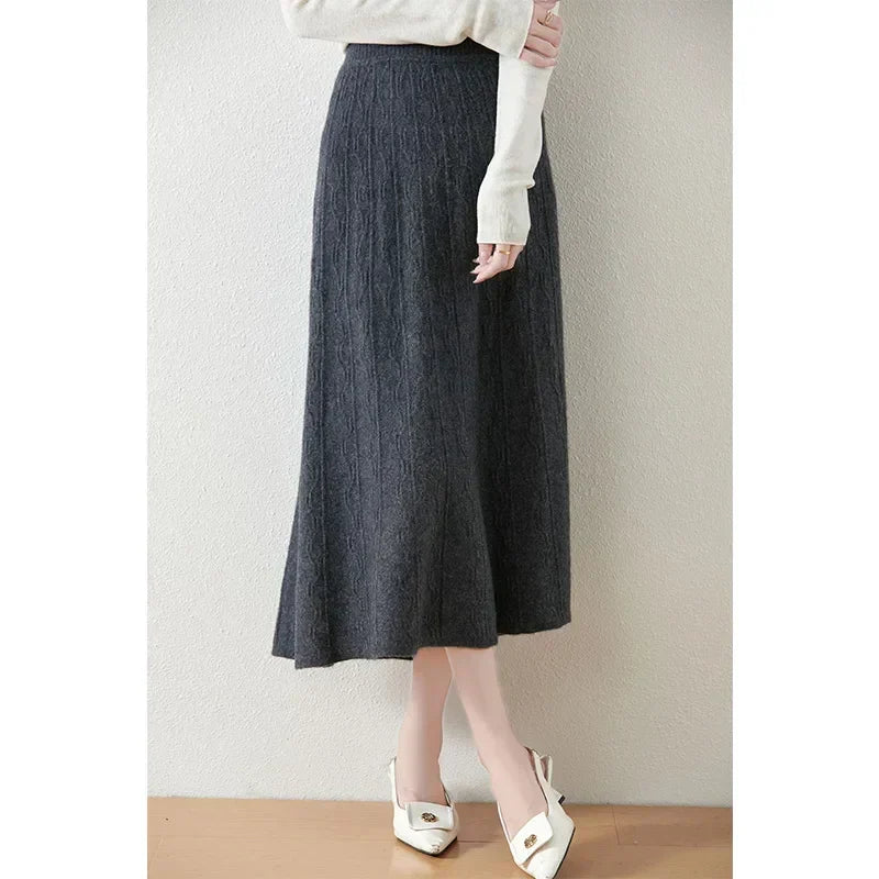 Quintessa | Women’s Knit Midi Skirt