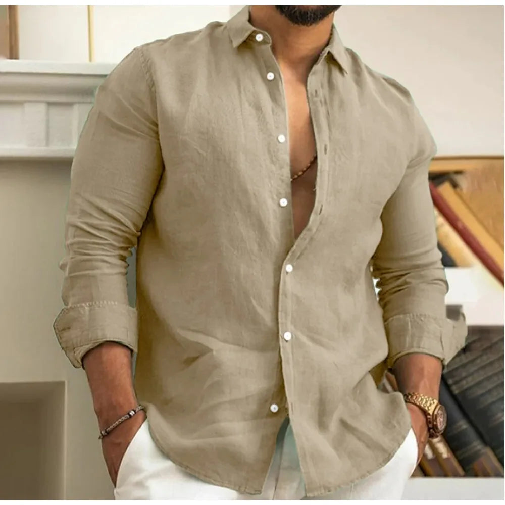 Leopold | Men's Linen Button-Down Shirt