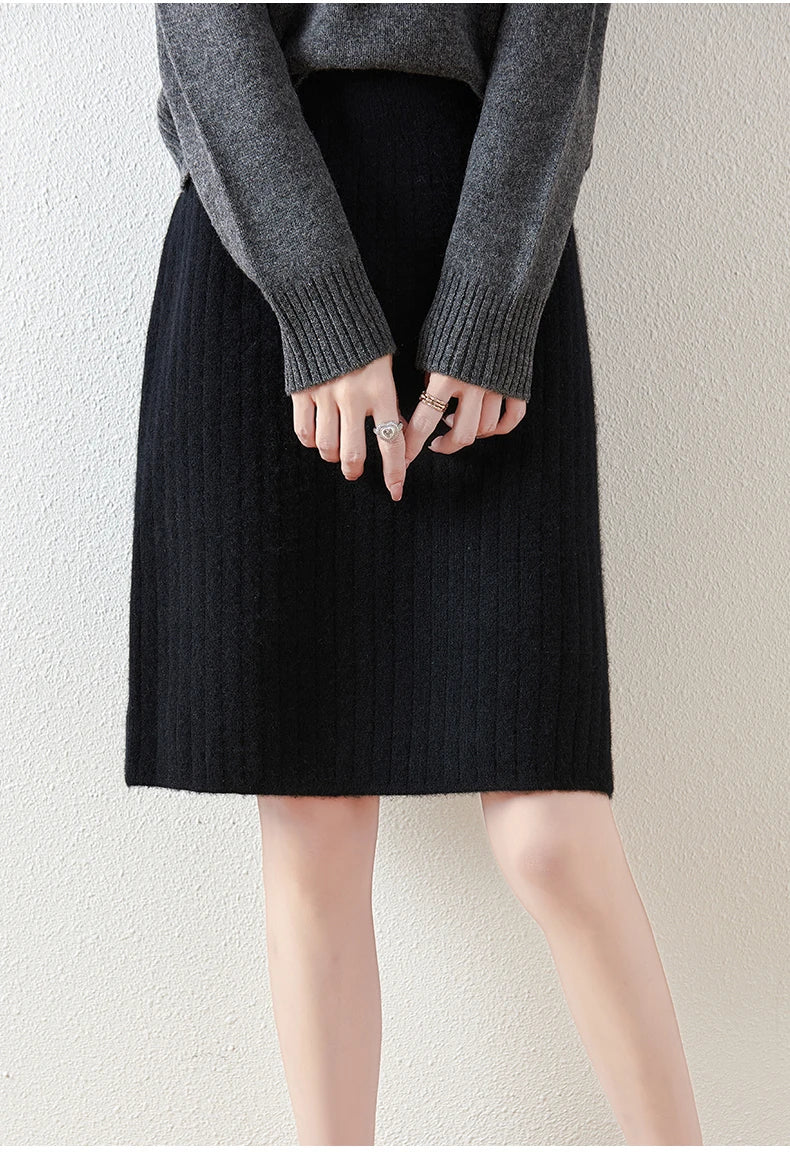 Borislava | Women’s Knit Midi Skirt — TOPNEWPLACE (view 11)