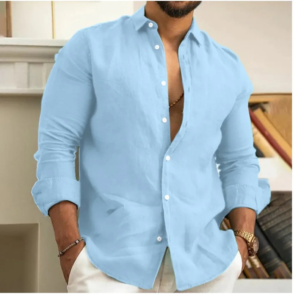 Leopold | Men's Linen Button-Down Shirt