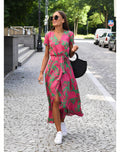 Women's Floral Maxi Wrap Dress — view 7