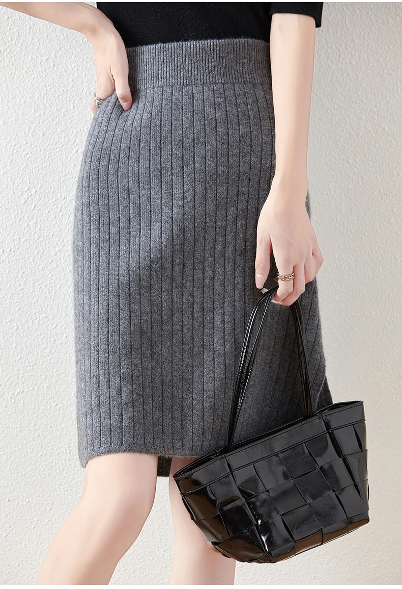 Borislava | Women’s Knit Midi Skirt — TOPNEWPLACE (view 2)