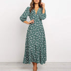 Women's Floral Maxi Long Sleeve Dress — view 2