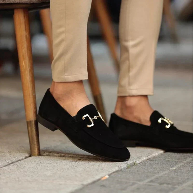Gunnar | Men's Suede Loafers with Horsebit