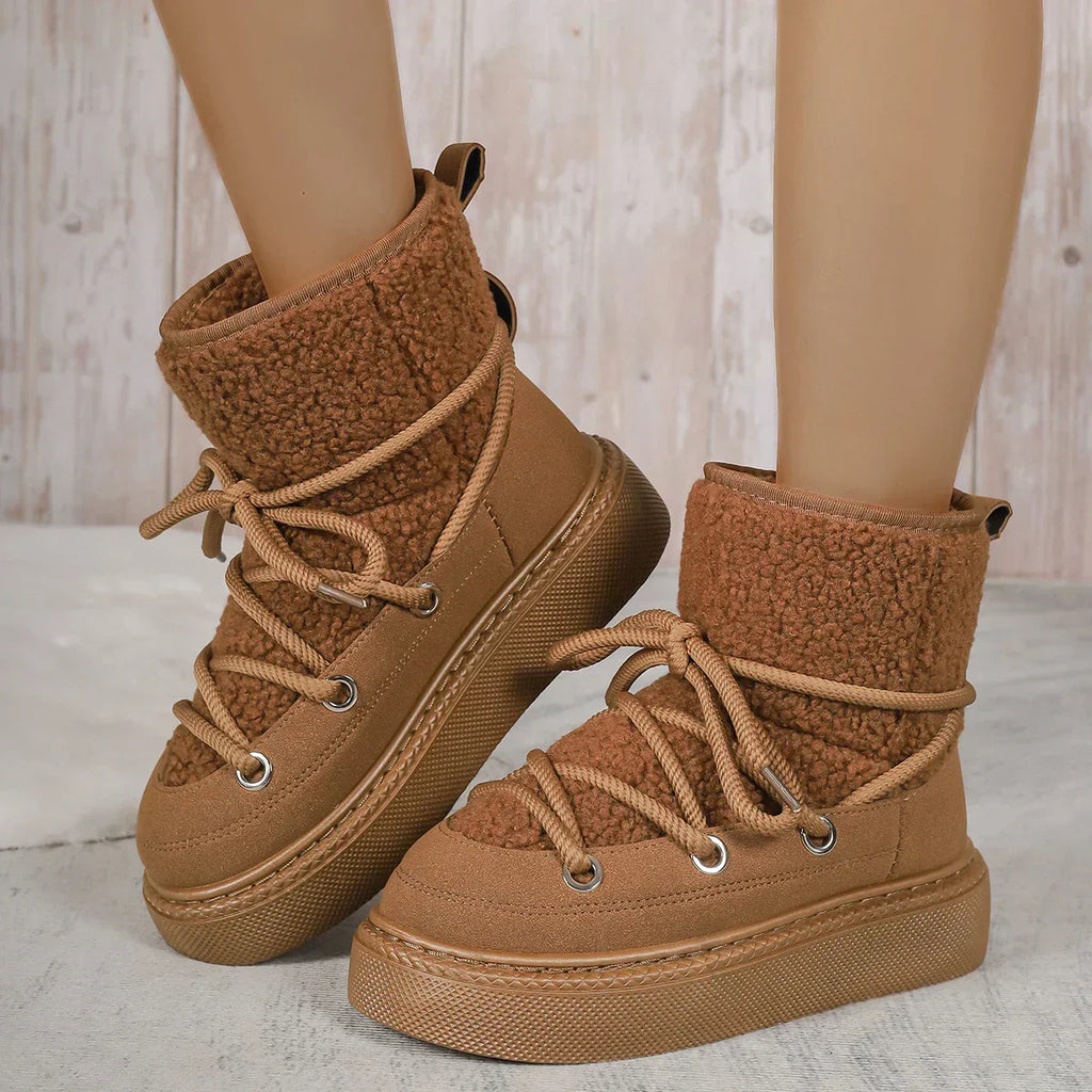 Malina | Women’s Ankle Lace Up Winter Boots