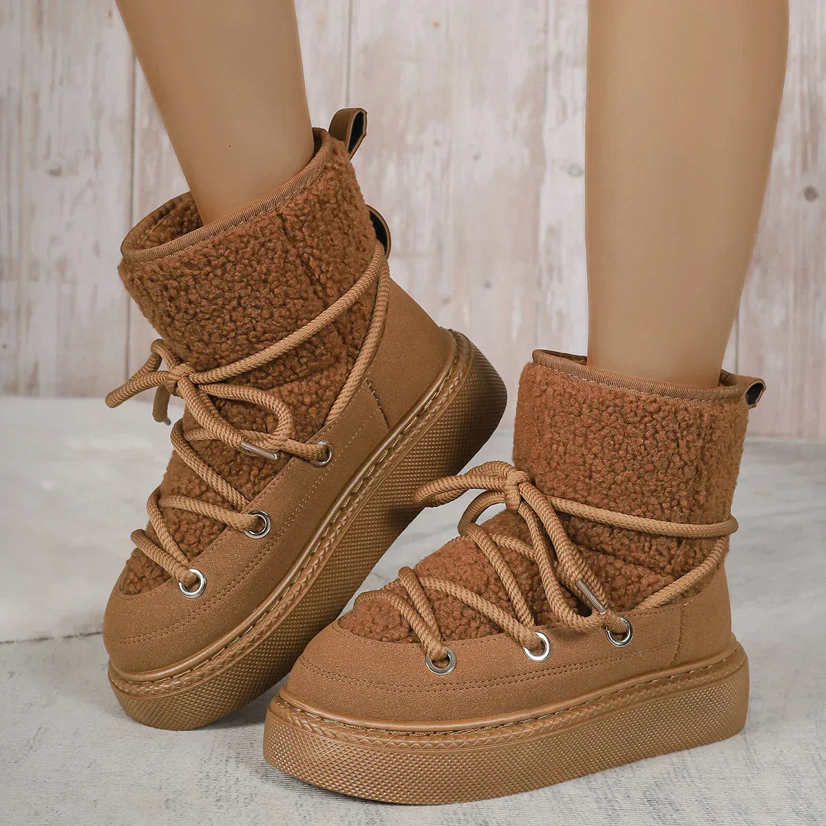 Malina | Women’s Ankle Lace Up Winter Boots