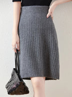 Borislava | Women’s Knit Midi Skirt — TOPNEWPLACE
