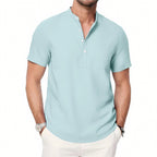 Men's Short Sleeve Henley Shirt — view 5