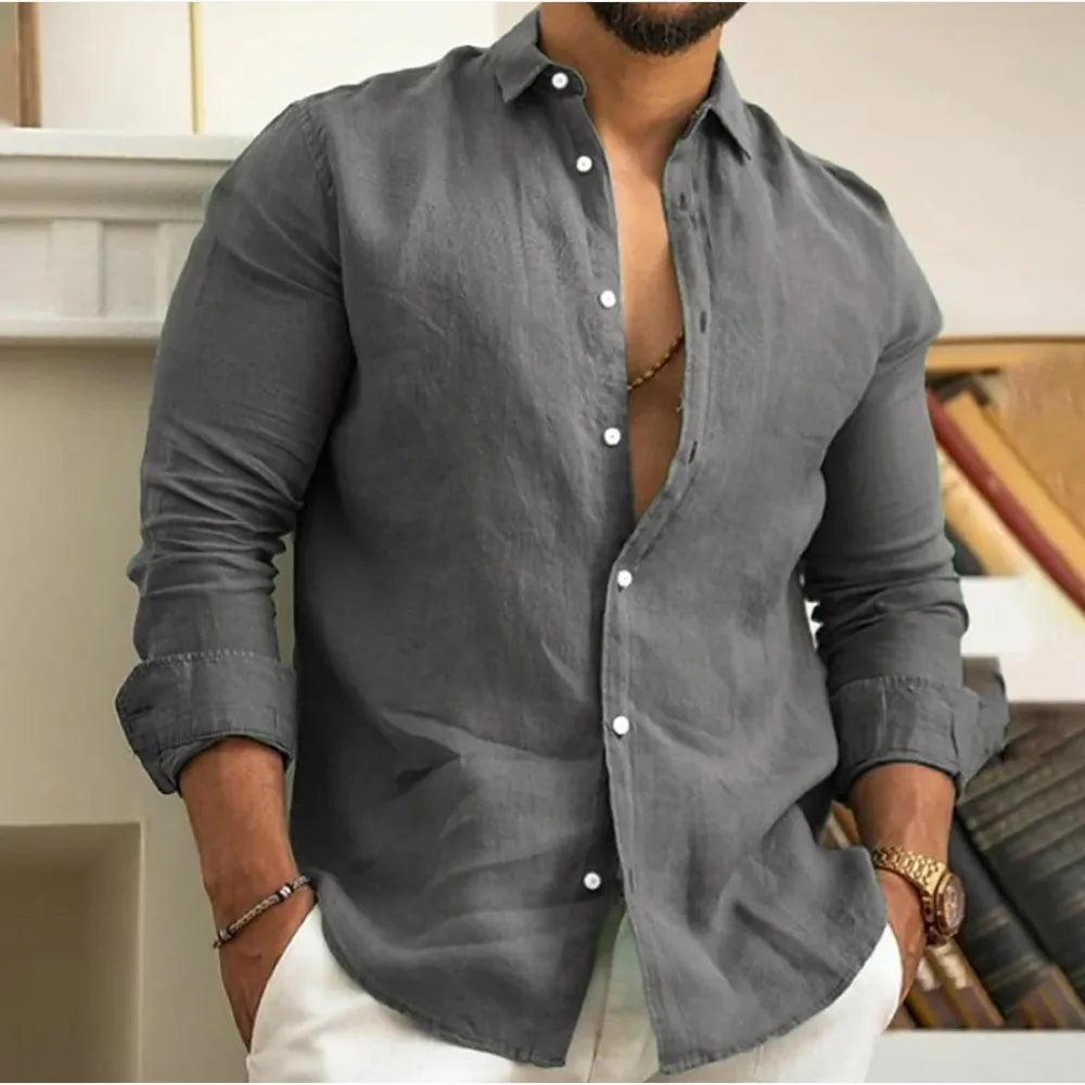 Leopold | Men's Linen Button-Down Shirt