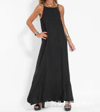Women's Sleeveless Caftan Maxi Dress Linen — view 5