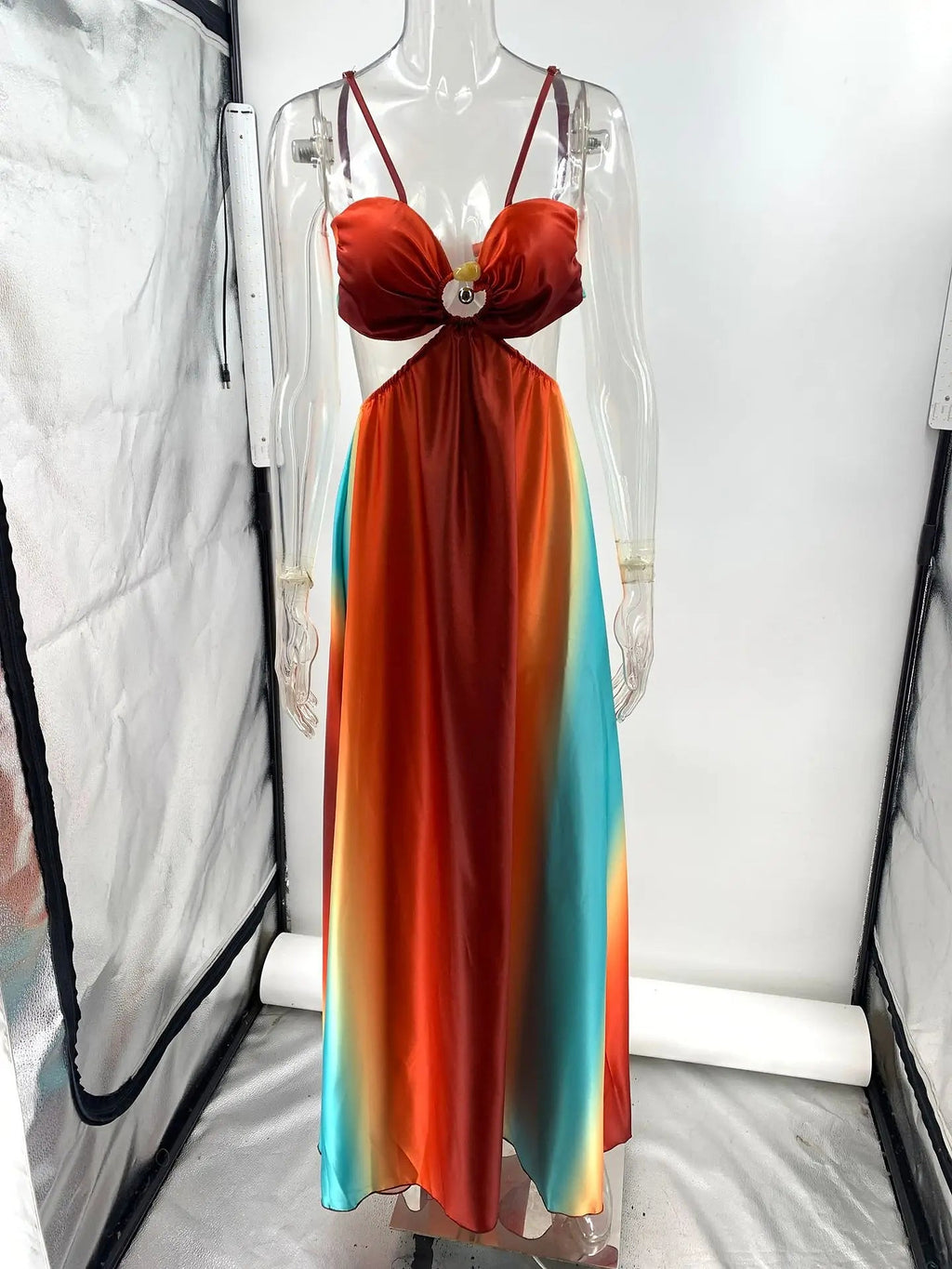 Women's Ombre Cut-Out Maxi Dress — view 4