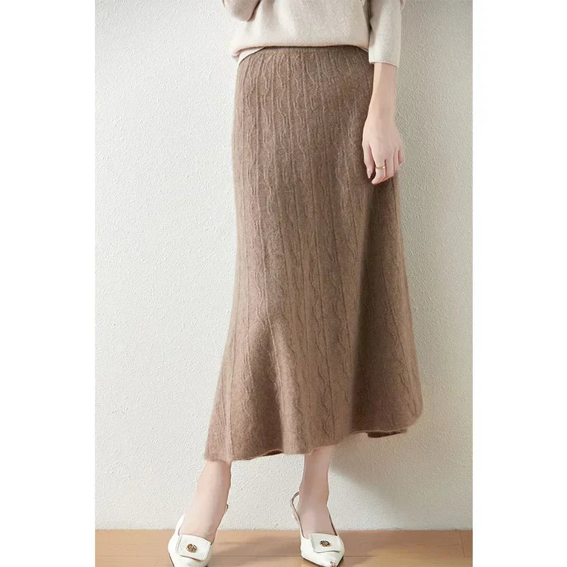 Quintessa | Women’s Knit Midi Skirt — TOPNEWPLACE (view 3)
